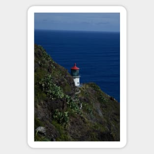 Lighthouse at Makapu'u Point, Oahu Sticker